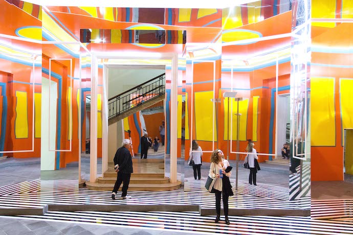 Axer Desaxer_Daniel Buren, Museo Madre Napoli