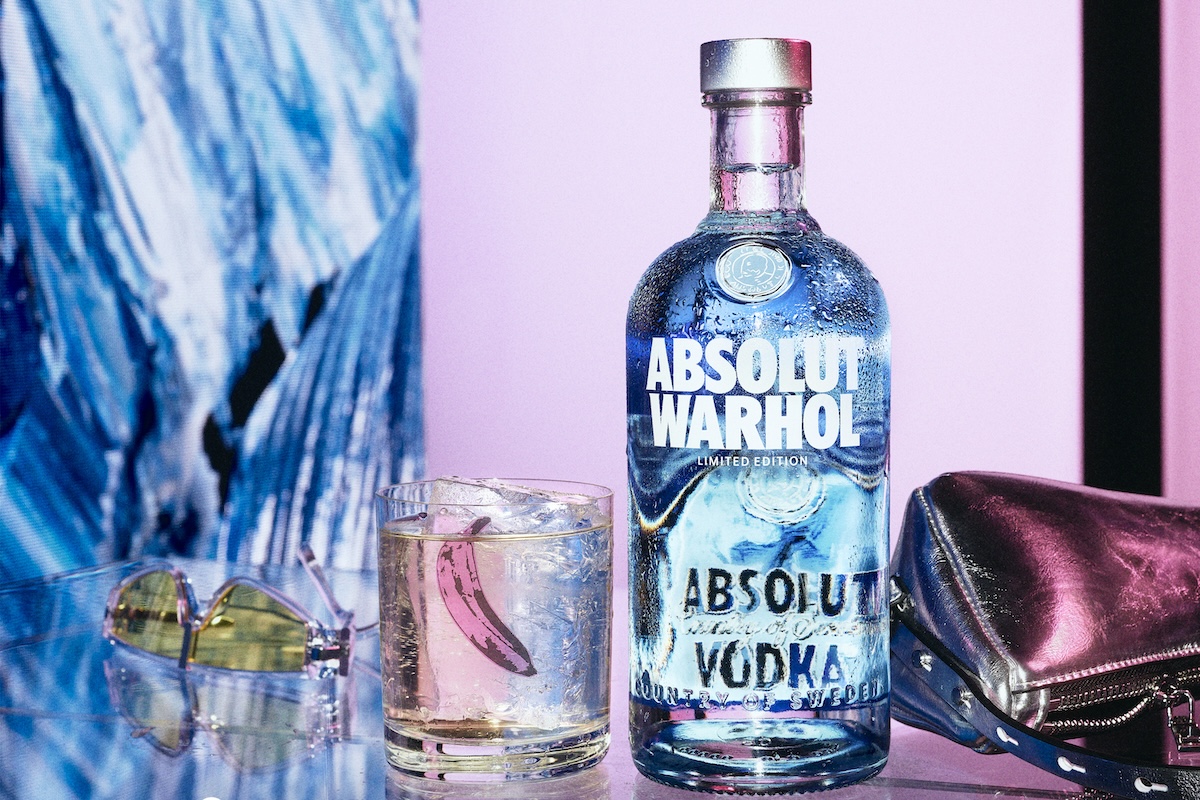 bottiglie delle feste, vodka absolut warhol