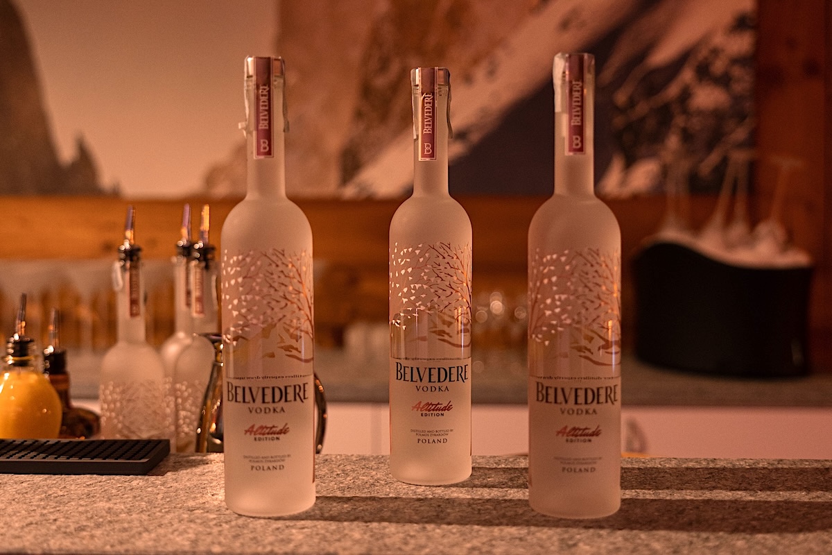 bottiglie di design pe rle feste, belvedere vodka