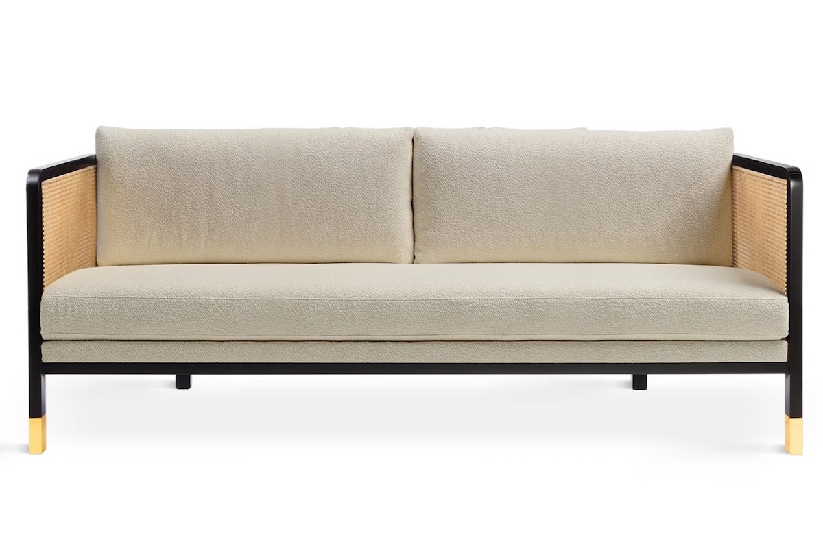 design stile anni cinquanta, sofa red edition