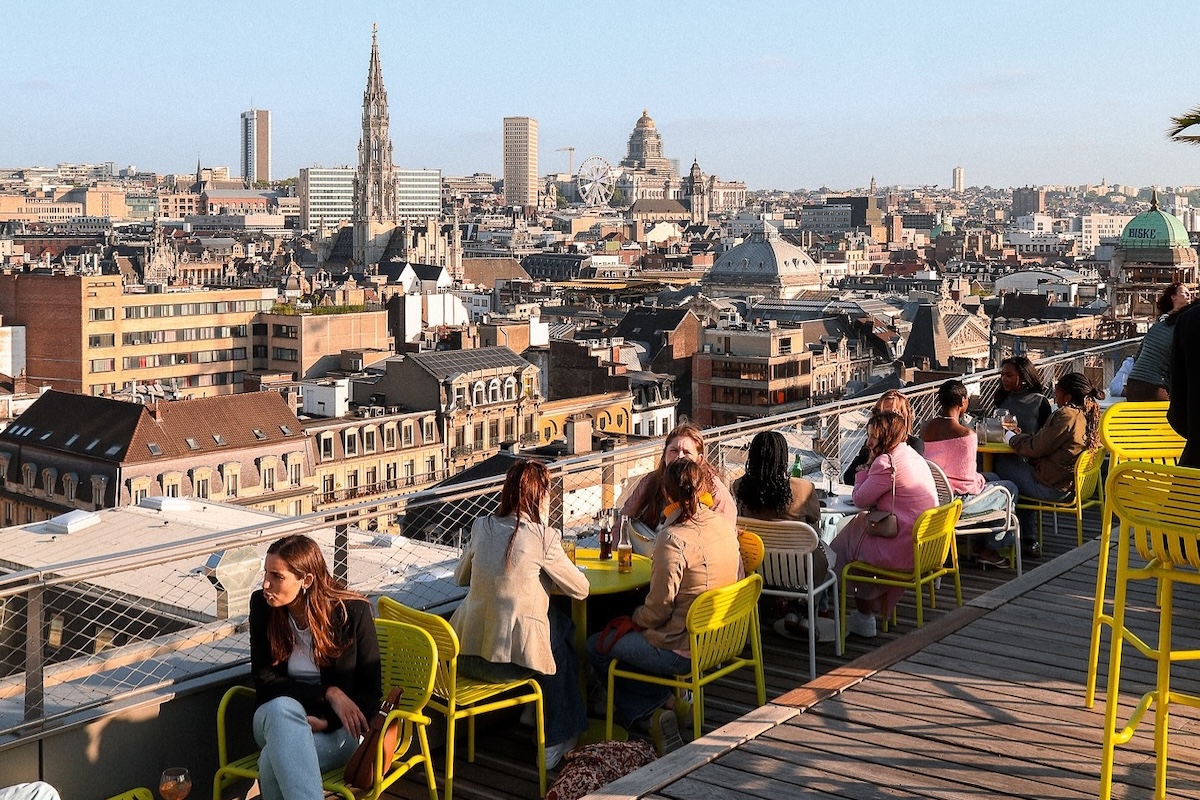 migliori rooftop bar europa, bruxelles