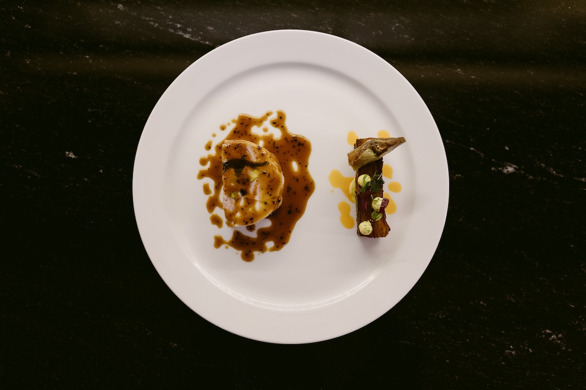 olimpiadi ristoranti milano, quadri bistrot, Pollo di Bresse farcito e la sua salsa